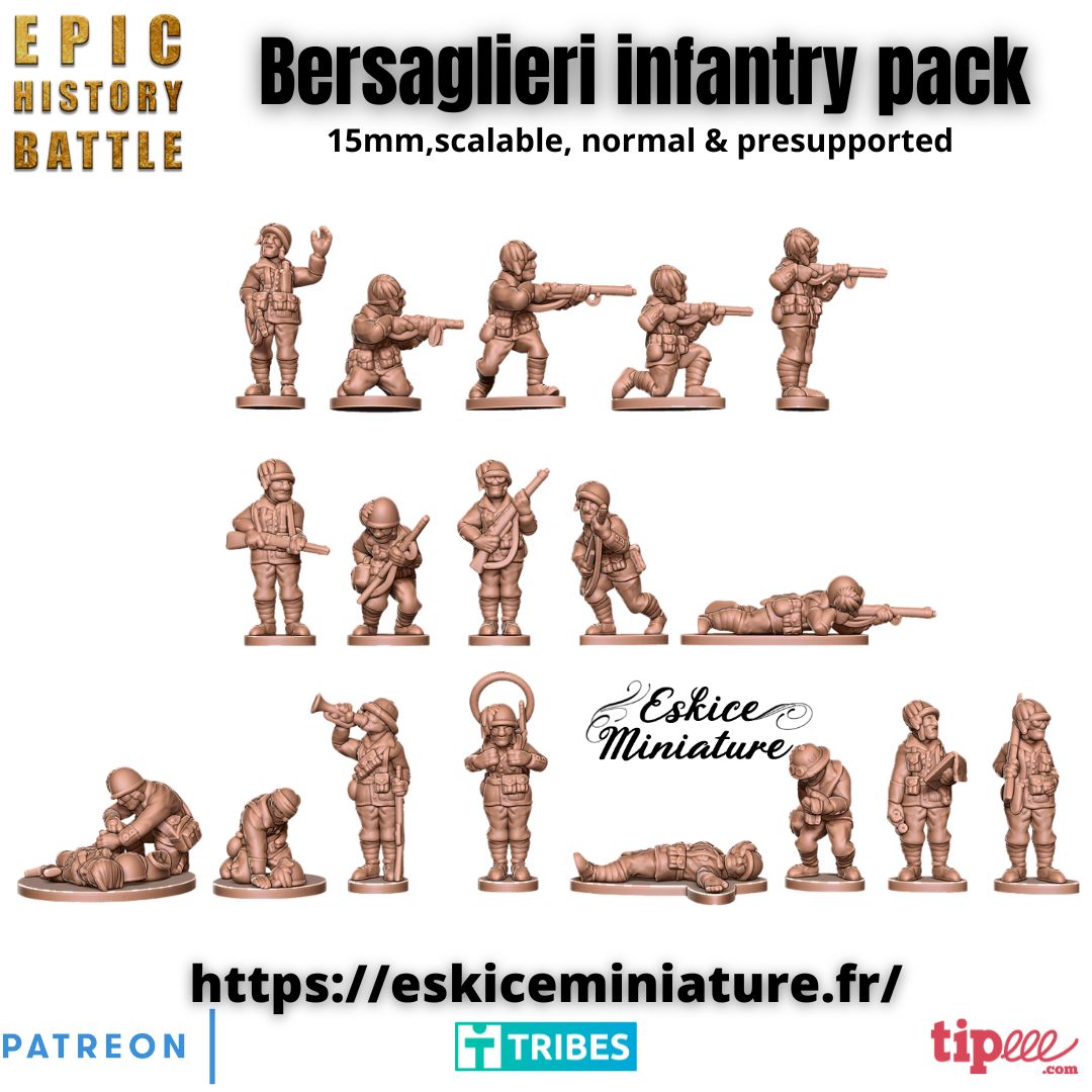 IT - Bersaglieri infantry pack - 15mm for EHB